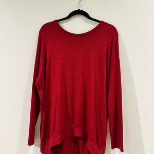 Wilfred Free/Aritzia Red Long Sleeve top
